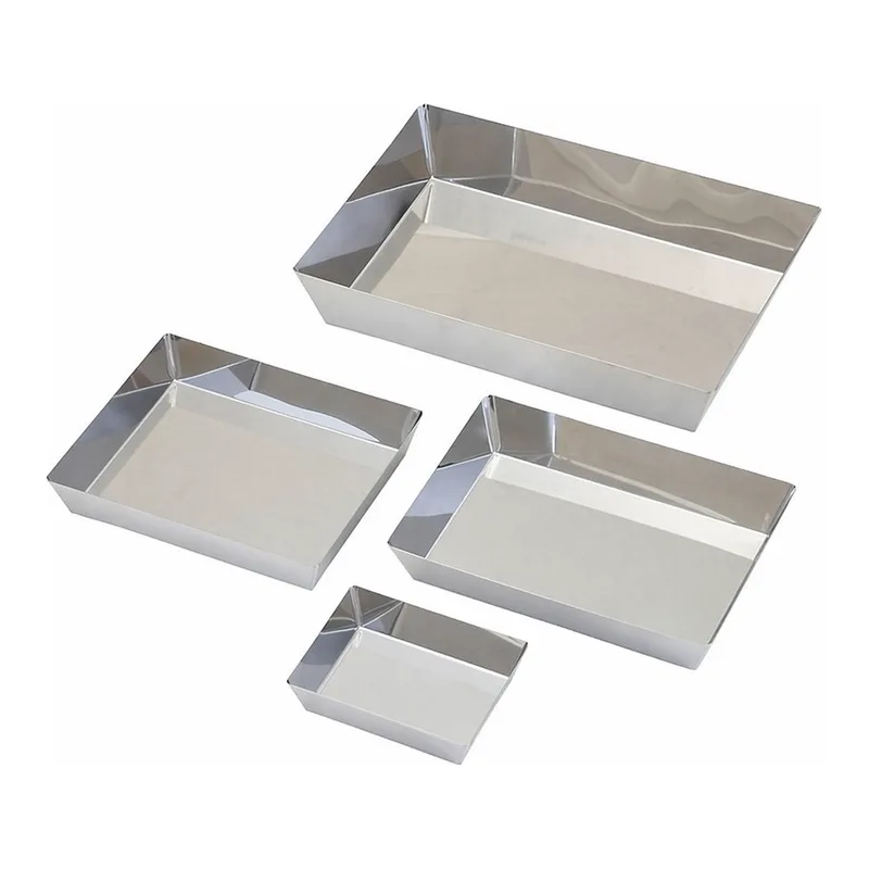 AS ONE Stainless Steel Square Tray (R-less), 스테인리스 스틸 직각 트레이