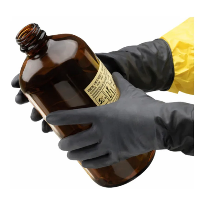 Daihan Science Ansell ChemTekTM Extreme Chemical Resistant Glove, Viton Black L305mm<br>With