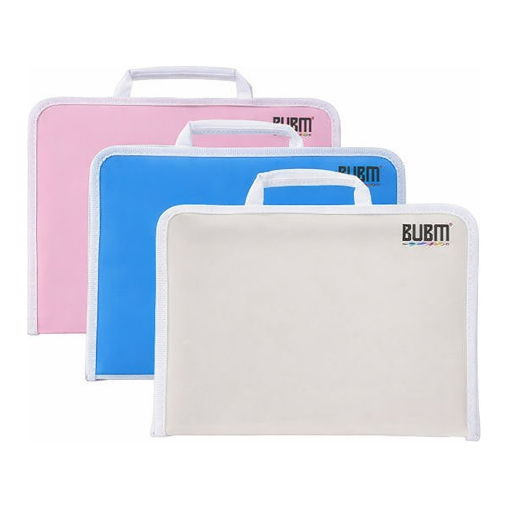 OFFICENEX 문화 대용량 손잡이 지퍼 화일케이스(F589-7/보급형/핑크)