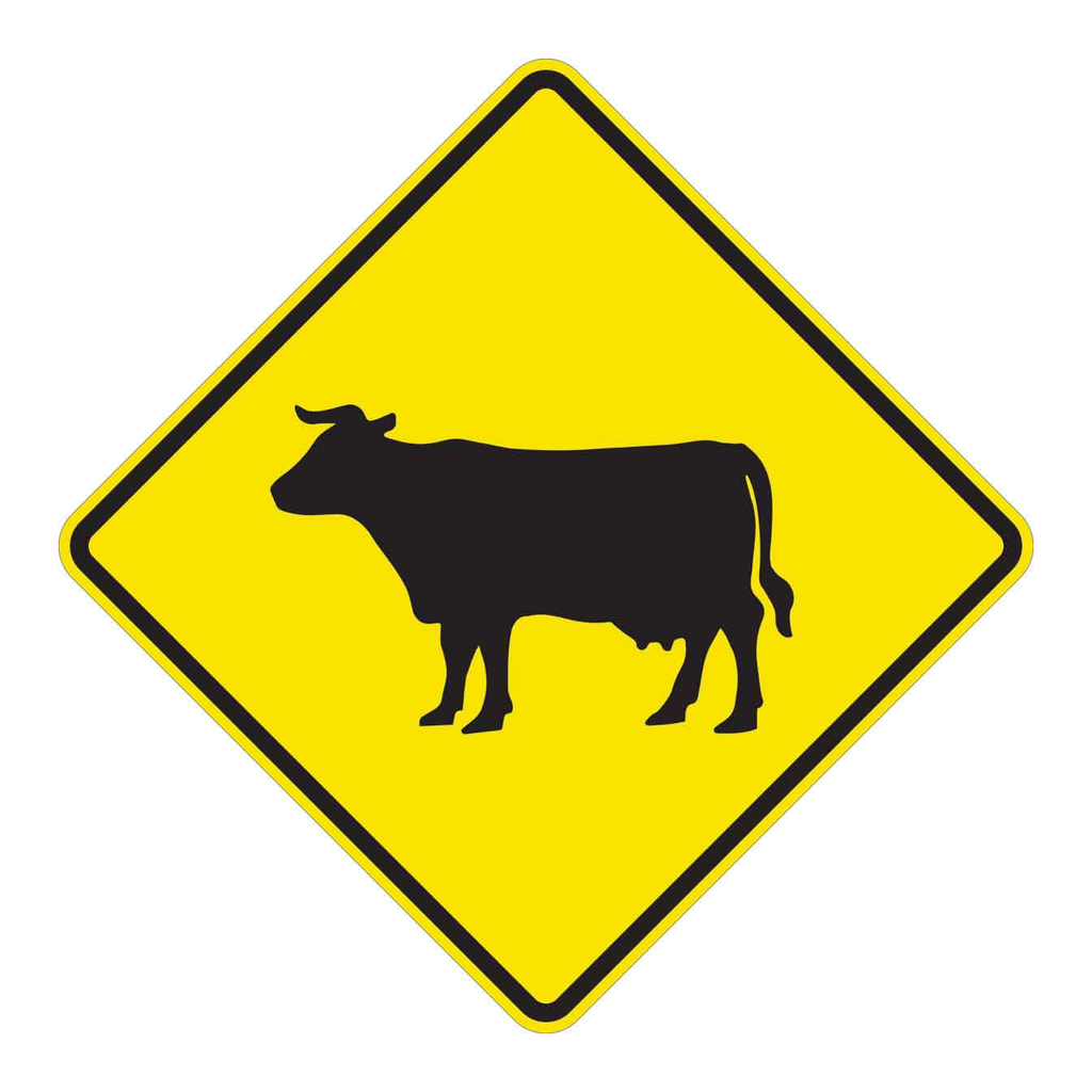 Brady Cattle Crossing Sign