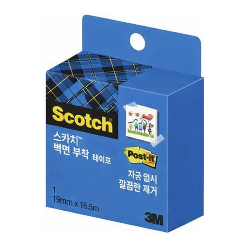OFFICENEX 3M 스카치 벽면 부착 테이프 리필 183R 19mmx16.5m