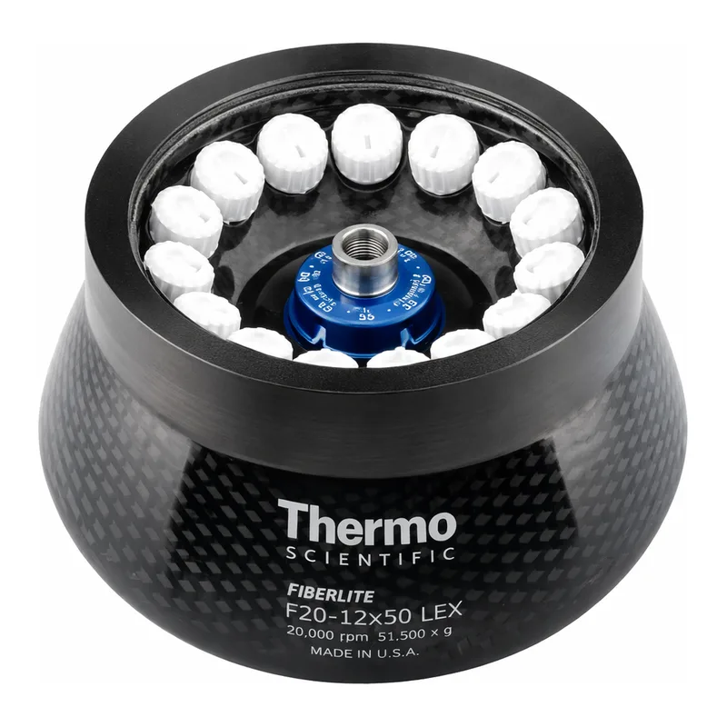 Thermo Fisher Scientific Fiberlite F20-12 x 50 LEX Fixed Angle Rotor for LYNX 4000 and 6000 Superspeed Centrifuges