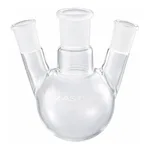 AS ONE 3 Neck Flask 100 Side Tube Ground Glass Joint 15/25