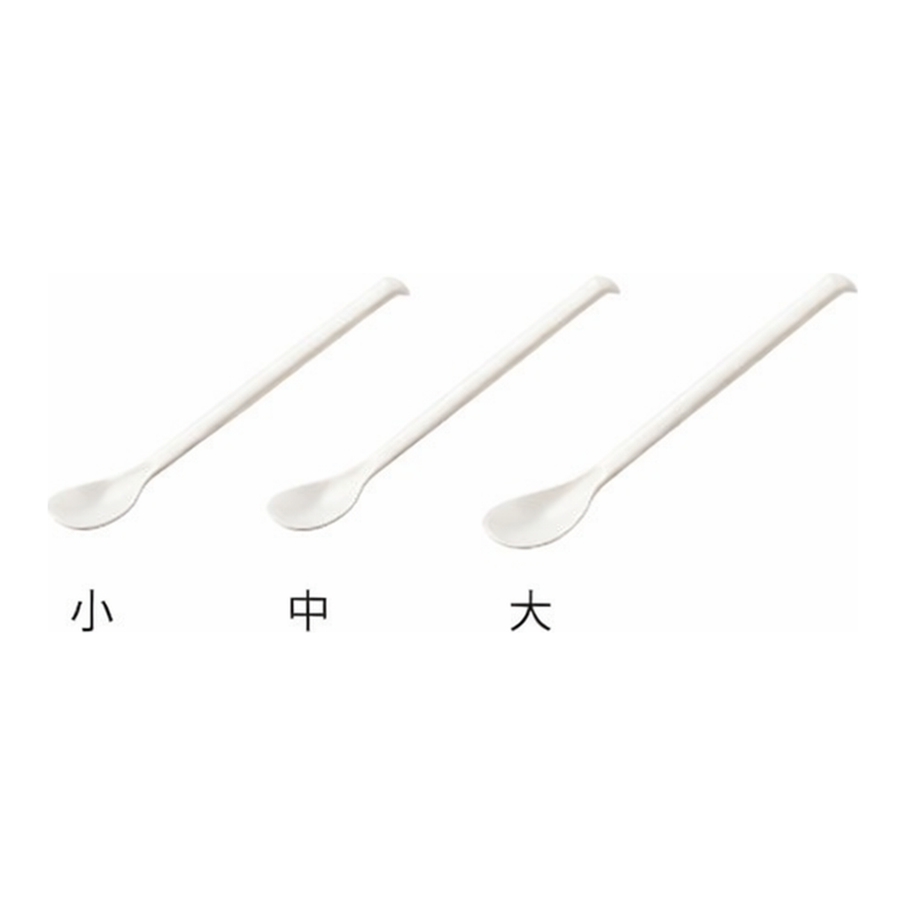AS ONE White Plastic Spoon SCC Small 10pcs Included