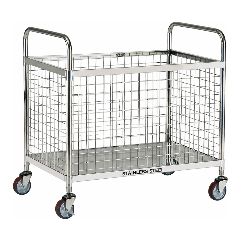 AS ONE Stainless steel Wagon with wire mesh, 와이어 메시형 스테인리스 왜건