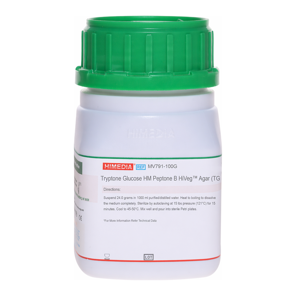Himedia Tryptone Glucose Beef Extract HiVeg Agar (Revised as Tryptone Glucose HM Peptone B HiVeg  Agar)