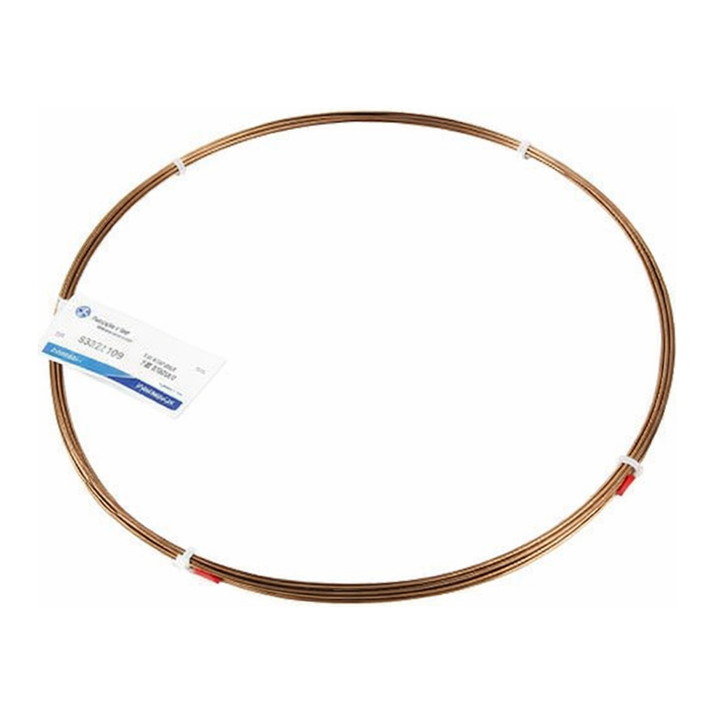 Restek Tubing, Sulfinert, 304SS Welded/Drawn Tubing .040inID x 1/16in OD Sulfinert 15ft Roll