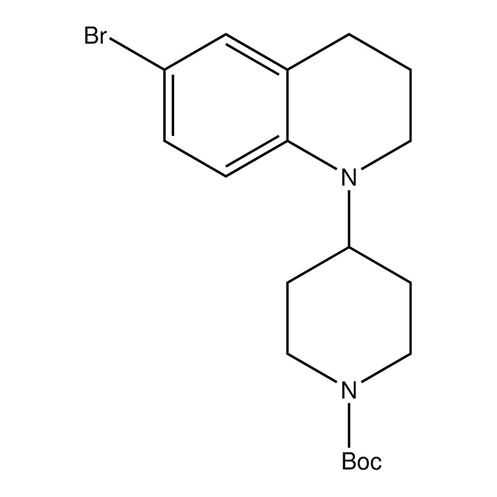 Merck tert-Butyl 4-(6-bromo-3,4-dihydroquinolin-1(2H)-yl)piperidine-1-carboxylate