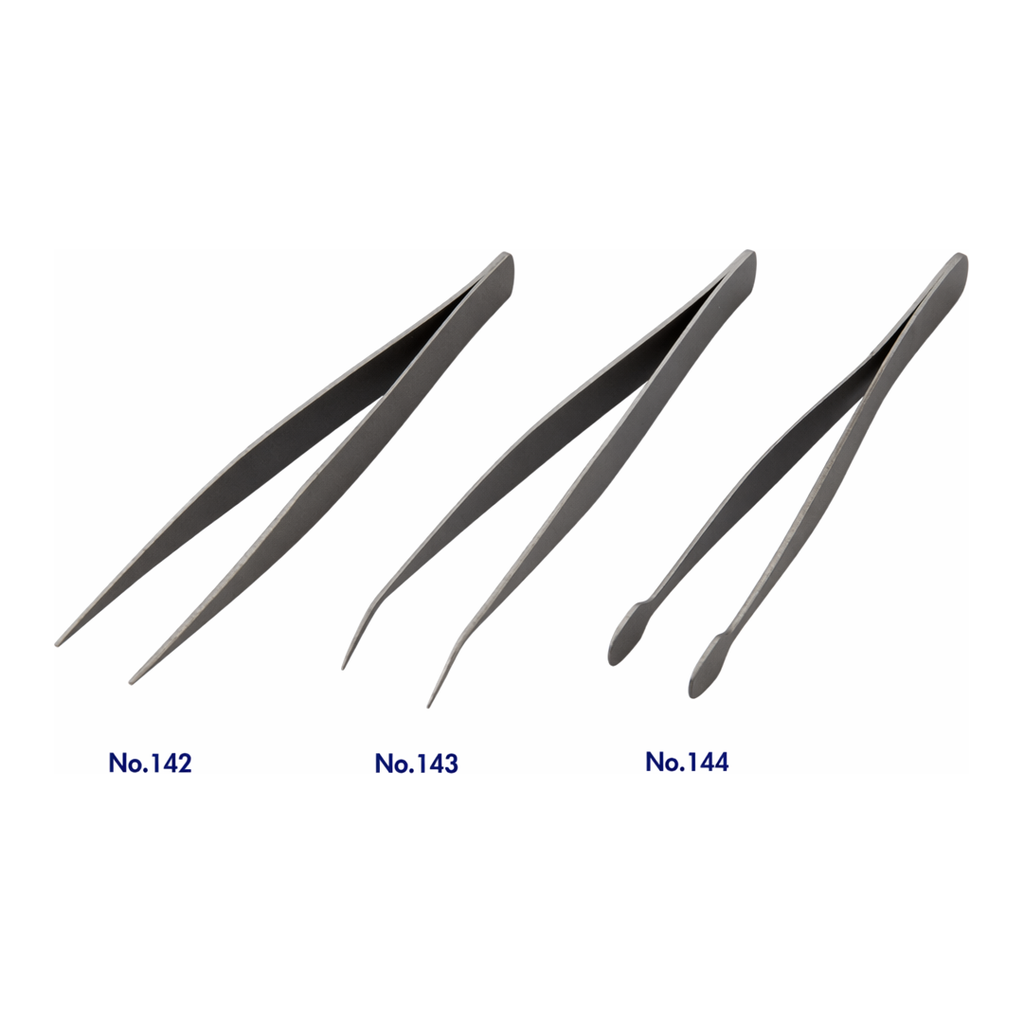AS ONE Fluorine Processed Stainless Tweezers, 불소수지코팅 스테인리스 핀셋