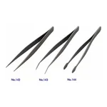 AS ONE Fluorine Processed Stainless Tweezers, 불소수지코팅 스테인리스 핀셋