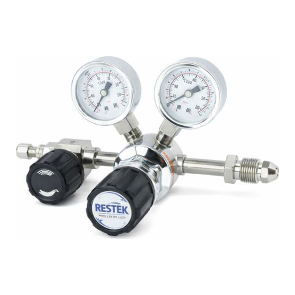 Restek Regulator, SS, Dual Stage, Ultra High Purity Inert Gas, BS 341 #4