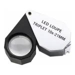 AS ONE 10X Loupe with LED Light, LED 라이트 부속 10배 확대경