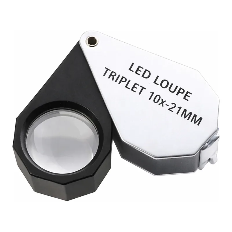 AS ONE 10X Loupe with LED Light, LED 라이트 부속 10배 확대경