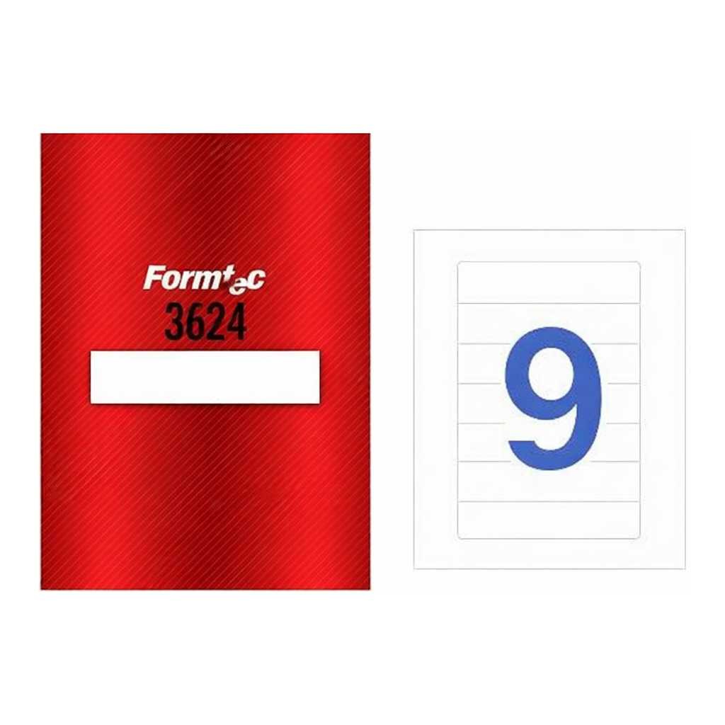 OFFICENEX 화일인덱스용 라벨(9칸/100매/LS-3624/폼텍)친환경 인증 상품