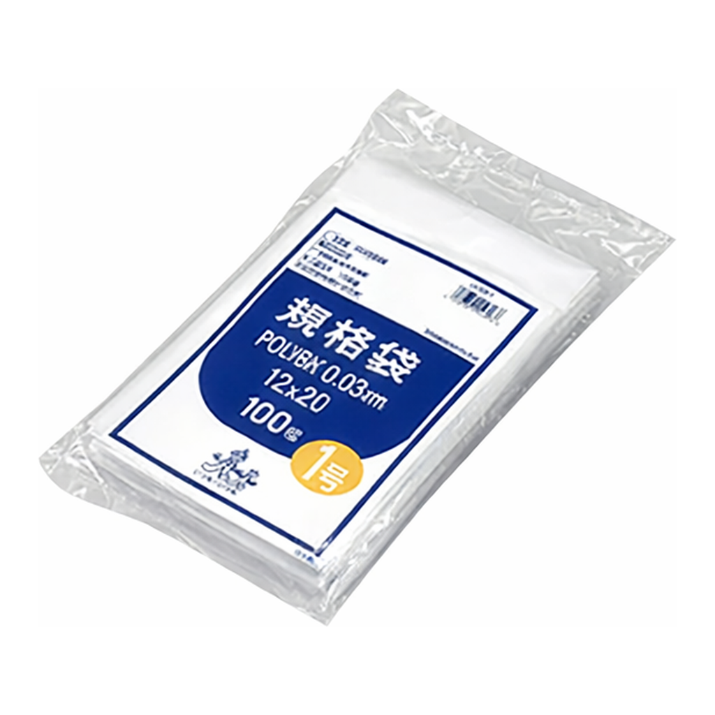 AS ONE Standards Conformance Poly Bag 70 x 100mm 100 Pieces