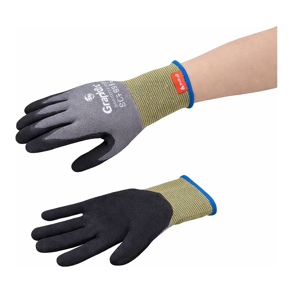 AS ONE Touch Panel Corresponding Cut Resistant Glove (ANSI Level 6 Embossed), 터치패널 대응 내절창장갑(ANSI 레벨6 엠보스)