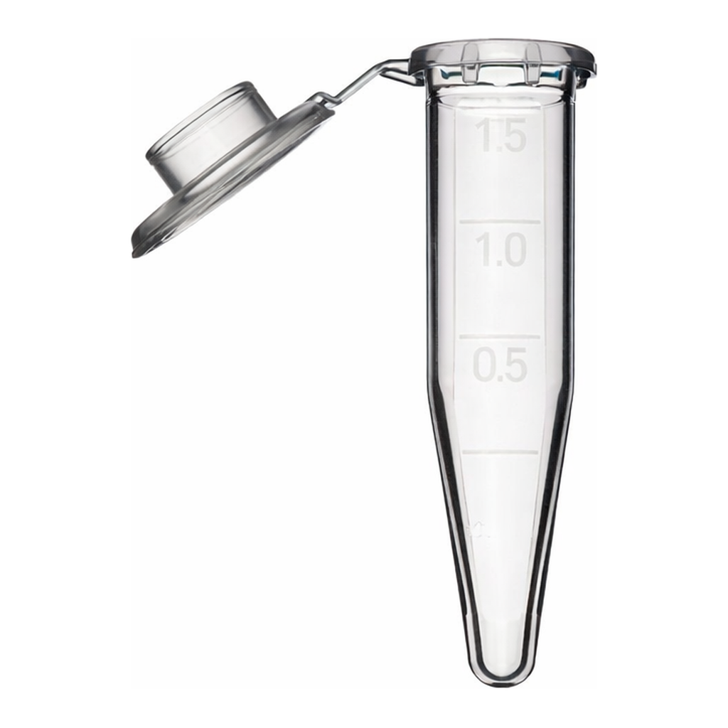 Greiner Bio One REACTION TUBE, 1,5 ML, PP, NATURAL,ATTACHED CAP, GRADUATED, SUITABLE FOR EPPENDORF, 500 PCS./BAG
