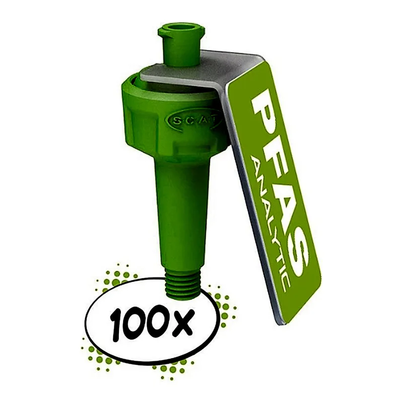 Air valve, PFAS-Analytic, UNF1/4" 28G, service life 6 months, quantity = 100 pieces
