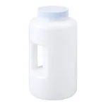 AS ONE Wide-Mouth Bottle with Handle Round HDPE