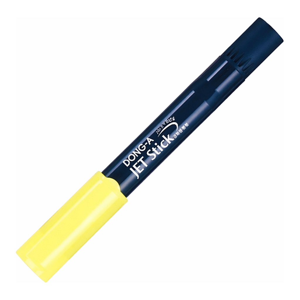 OFFICENEX 동아 제트스틱2타원제트형광펜 (노랑/4.0mm)