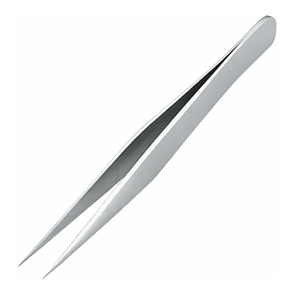 AS ONE Normal Tweezers Very Thin Stainless Steel