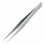 AS ONE Normal Tweezers Very Thin Stainless Steel