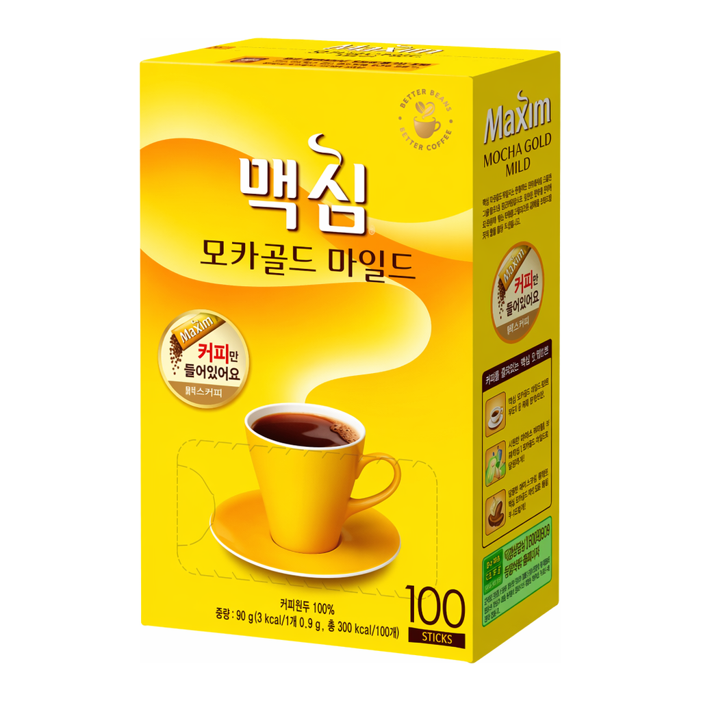OFFICENEX 맥심 모카골드 마일드 블랙(무설탕/0.9x100T/동서식품)