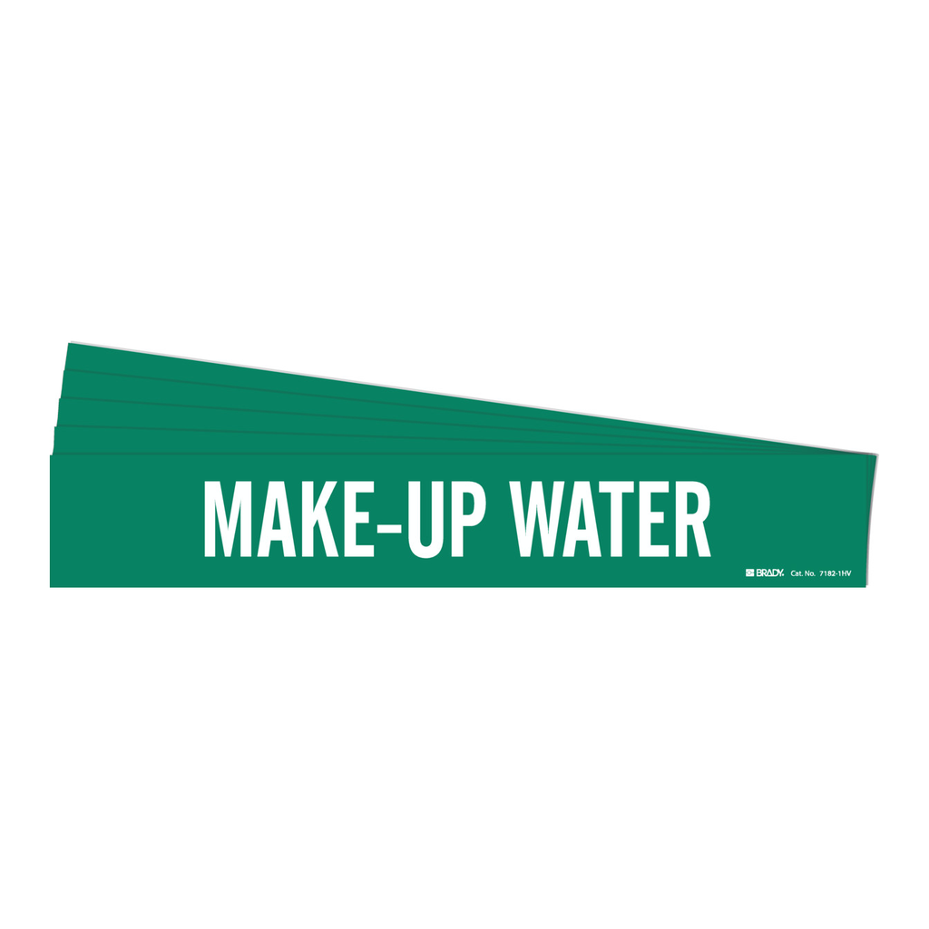 Brady MAKE-UP WATER Pipe Marker