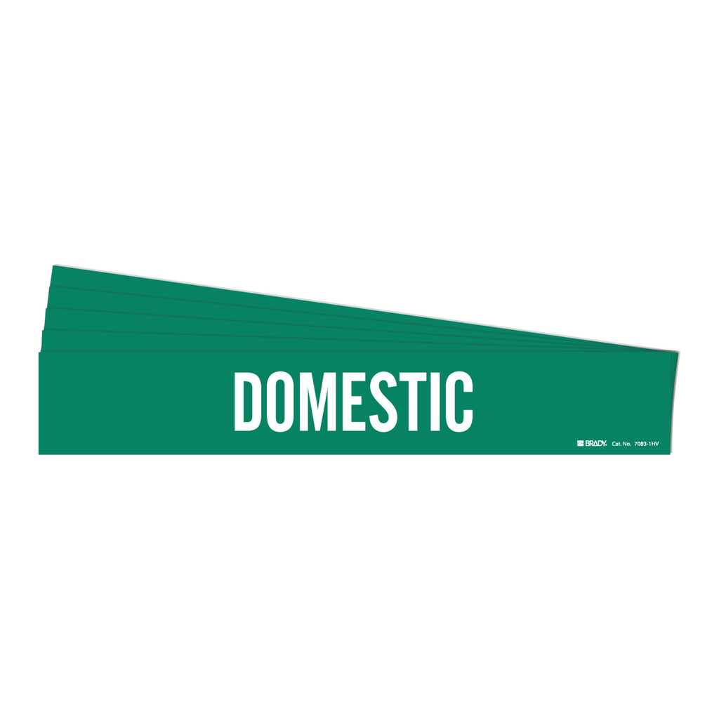 Brady DOMESTIC Pipe Marker