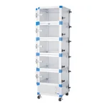 AS ONE Gas SubstitutIon Desiccator Multi-Chamber, 멀티챔버 가스치환 데시케이터 (각실 독립-2단)