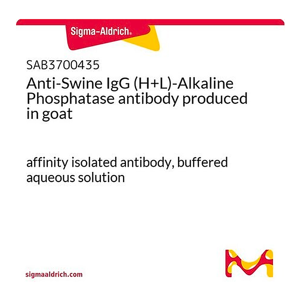 Merck Anti-Swine IgG (H+L)-Alkaline Phosphatase antibody produced in goat