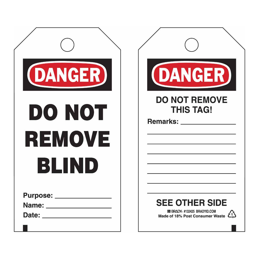Brady Isolation Blind Tags