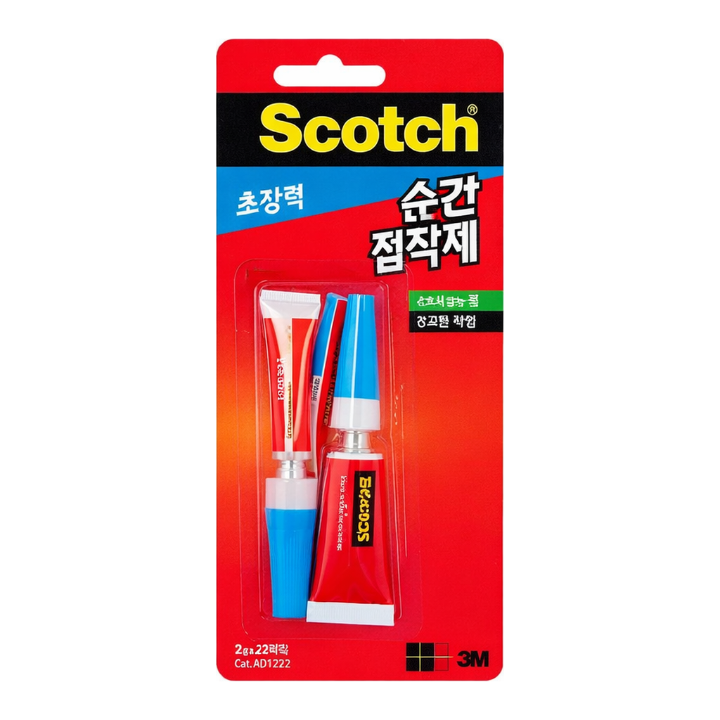 OFFICENEX 3M 초강력순간접착제(AD122-2/젤/2gx2)