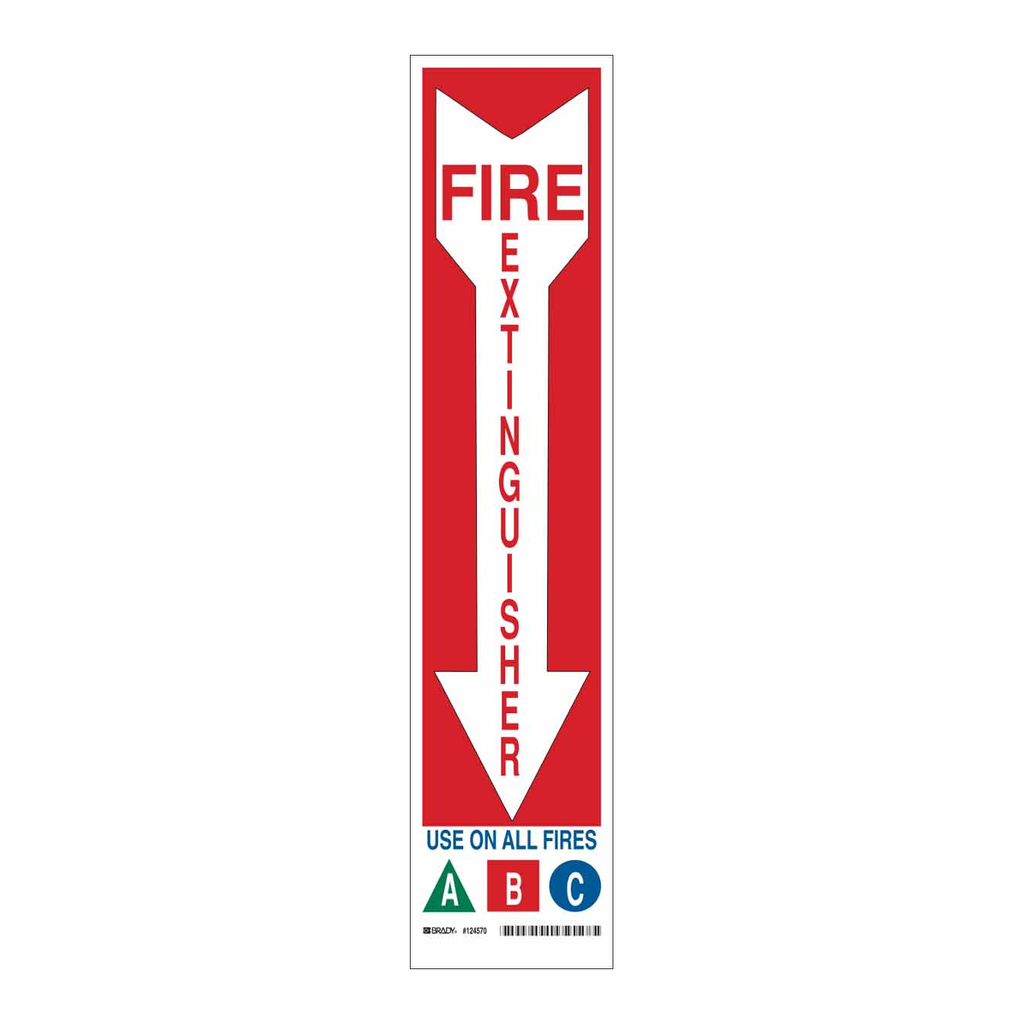 Brady Fire Extinguisher Use On All Fires A B C Sign