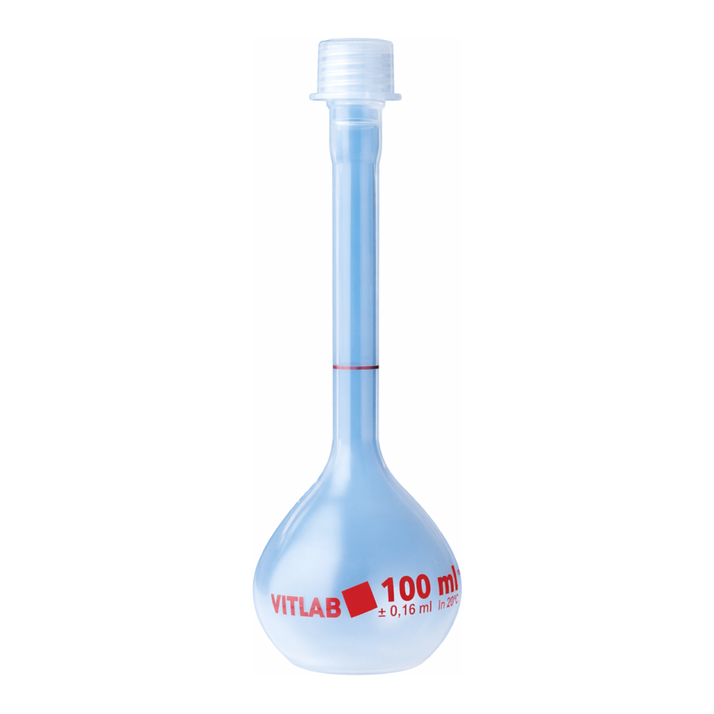 Daihan Science VITLAB A-class Certified PMP Volumetric Flask, Crystal-clean,Quality Traceable,