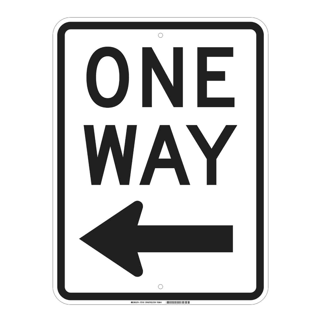 Brady One Way Sign