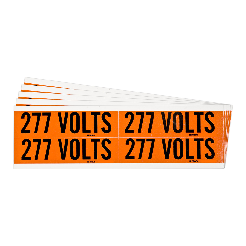 Brady 277 Volts Conduit and Voltage Labels
