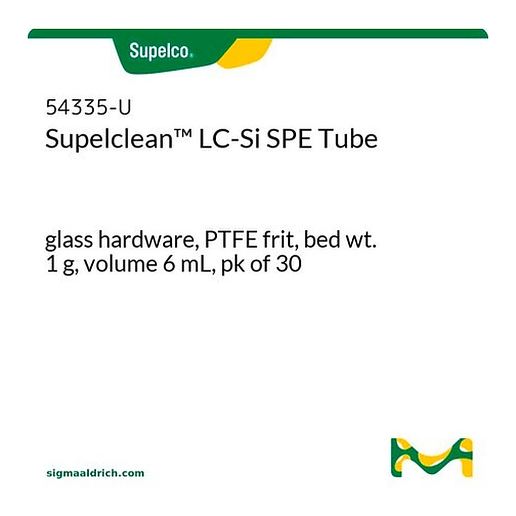 Merck PK30 SUPELCLEAN LC-SI 1G/6ML GLASS TUBE