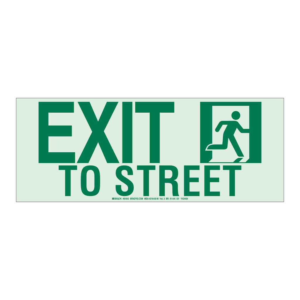 Brady Exit To Street Sign
