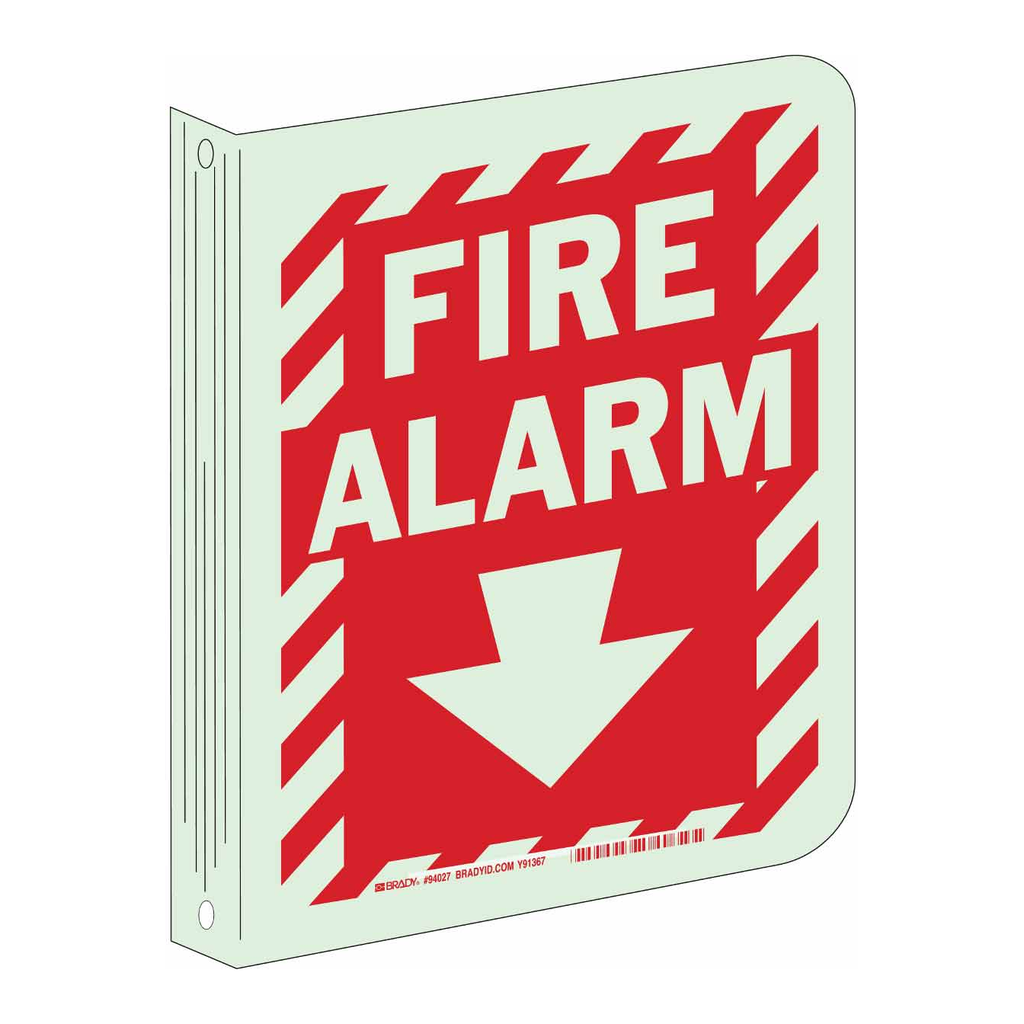 Brady Fire Alarm Sign