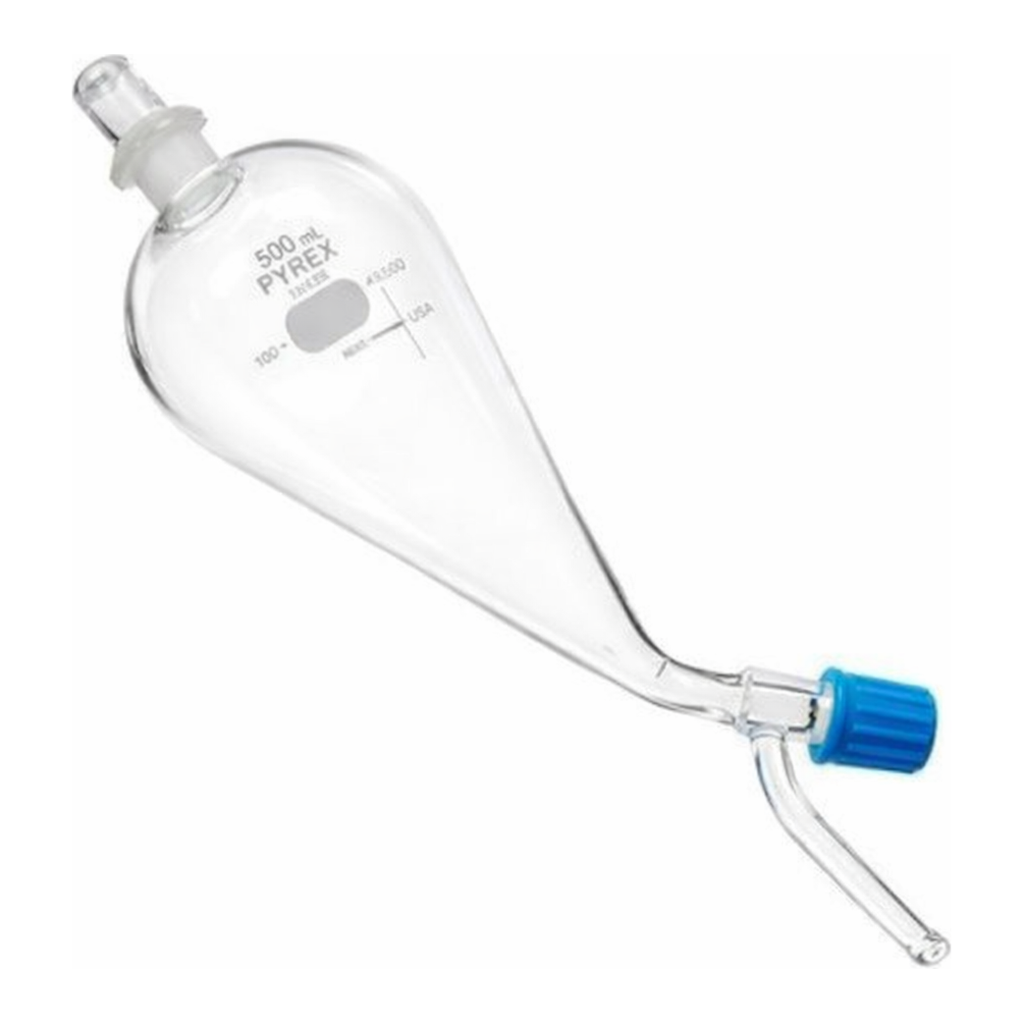 Merck Pyrex(R) Squibb separatory funnel, ST stopper, Rotaflo(R) stopcock