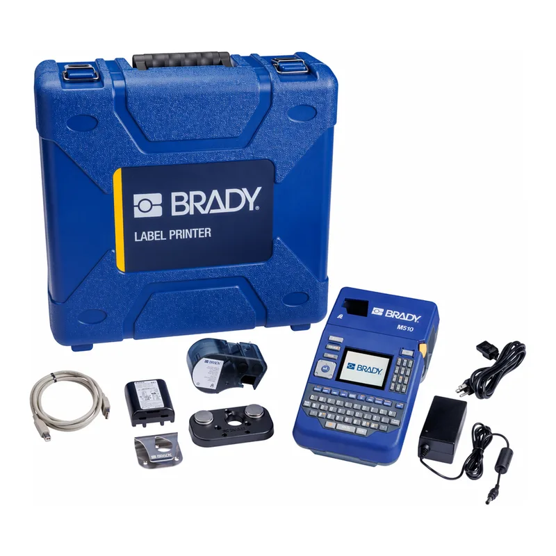 Brady M510 Portable Label Printer with Safety and Facility ID Software and Accessories Kit