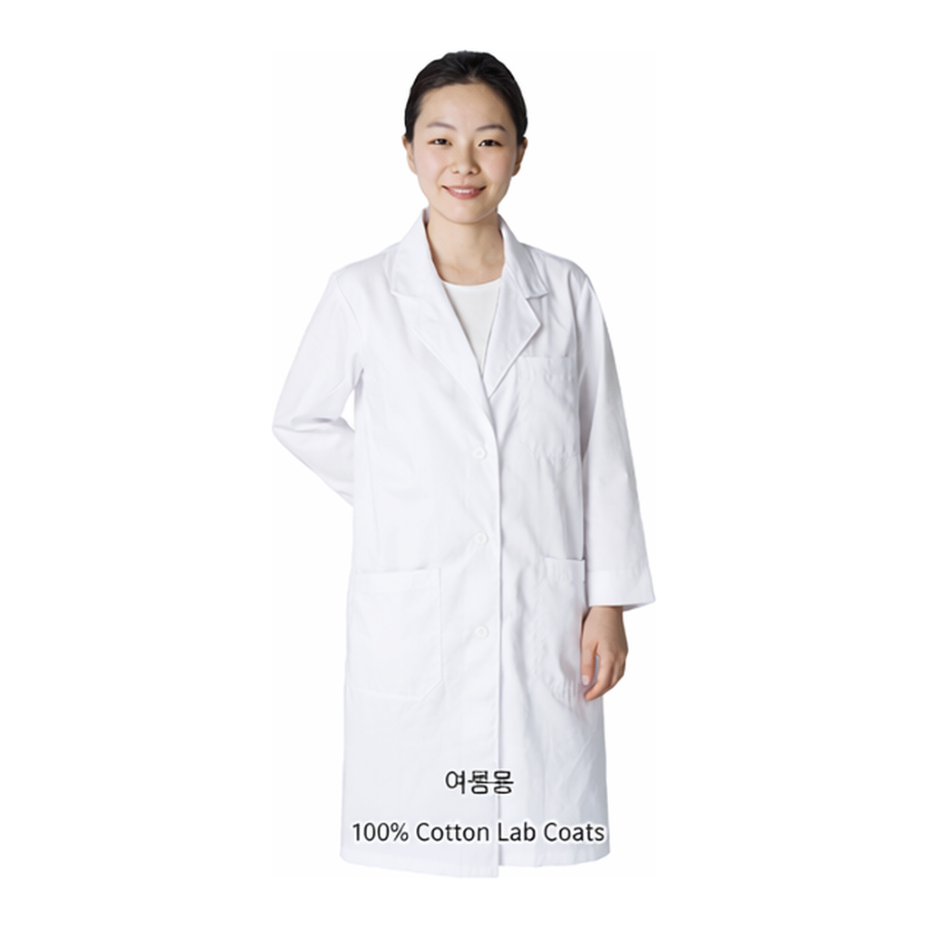 Daihan Science Keumsung 100% Cotton Lab Coat/Gown, General PurposeIdeal for Laboratory & Medic