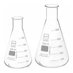 AS ONE Erlenmeyer Flask Glass DURAN®, 삼각 플라스크