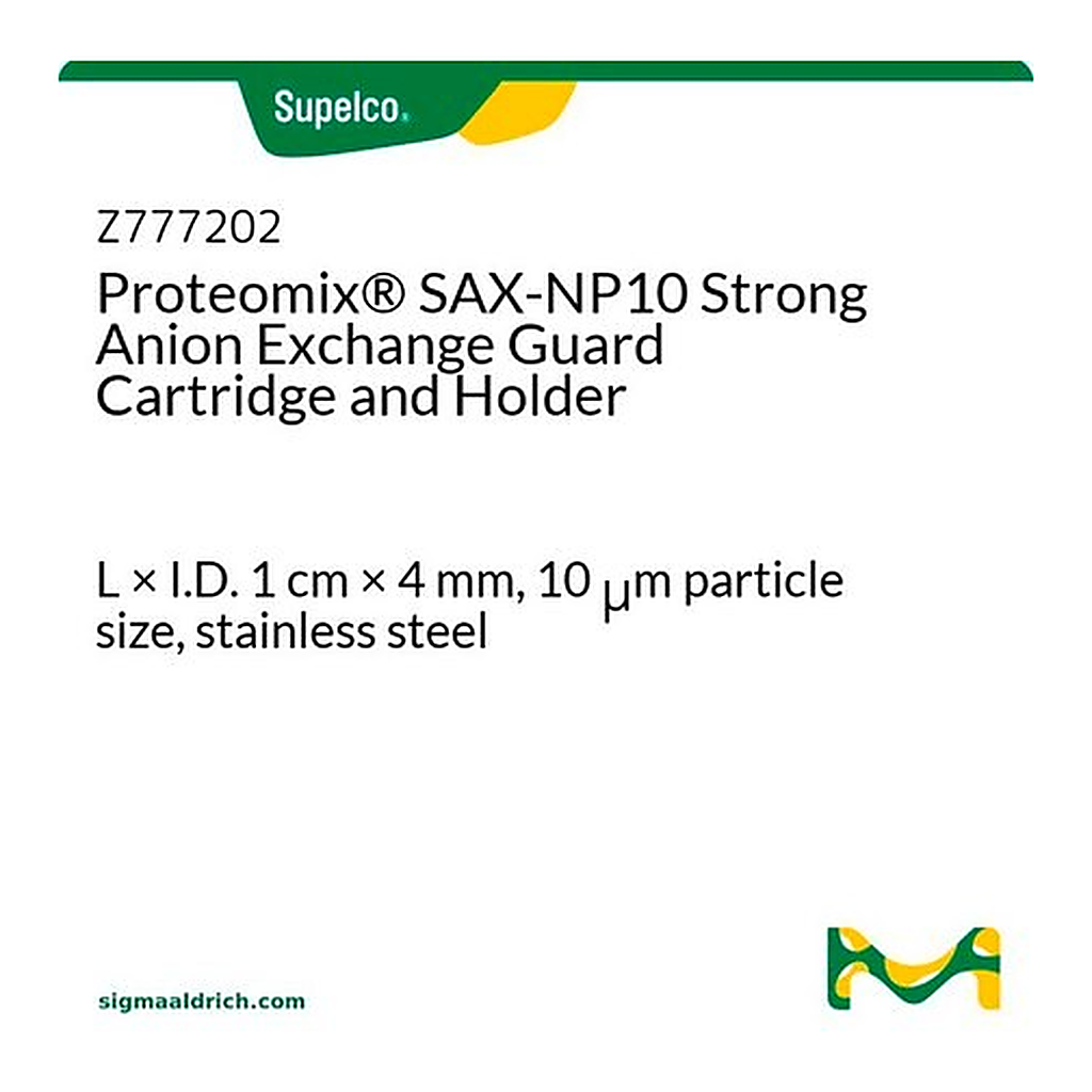 Merck Proteomix(R) SAX-NP10 Strong Anion Exchange Guard Cartridge and Holder