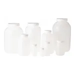 Natural HDPE Wide Mouth Round Bottles
