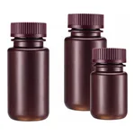 Amber HDPE Wide-Mouth Bottles
