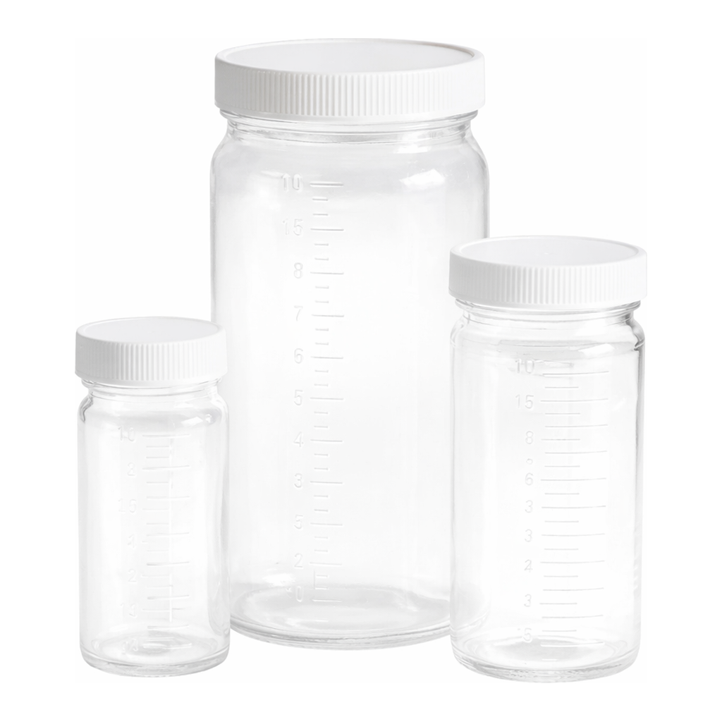 Graduated Glass Bottle Beakers