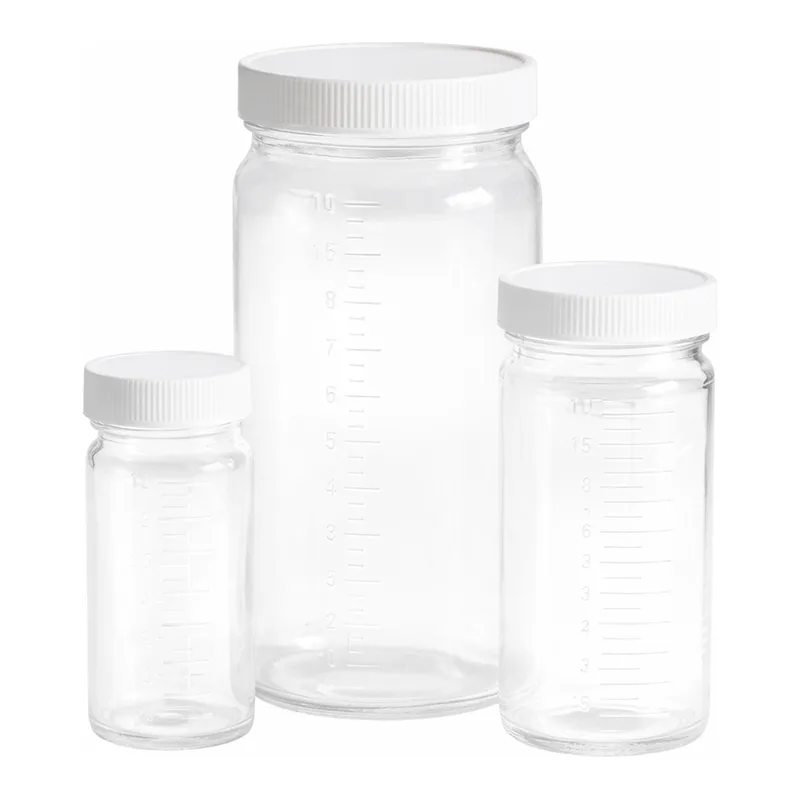 Graduated Glass Bottle Beakers