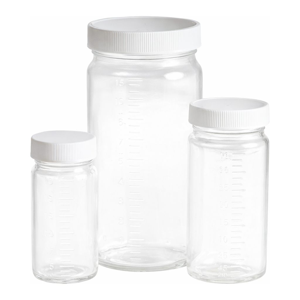 Graduated Glass Bottle Beakers